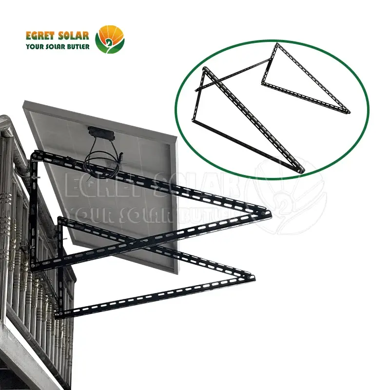 Adjustable Angle Folding Solar Tripod Mounting System