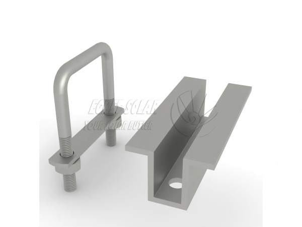 Dual U Bolt Solar Mid Clamp
