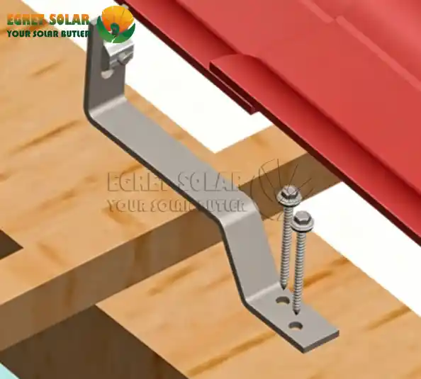 Solární střešní hák z keramických tašek