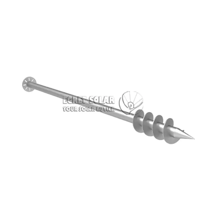 Sluneční galvanizovaná ocel Four Blades Ground Screw